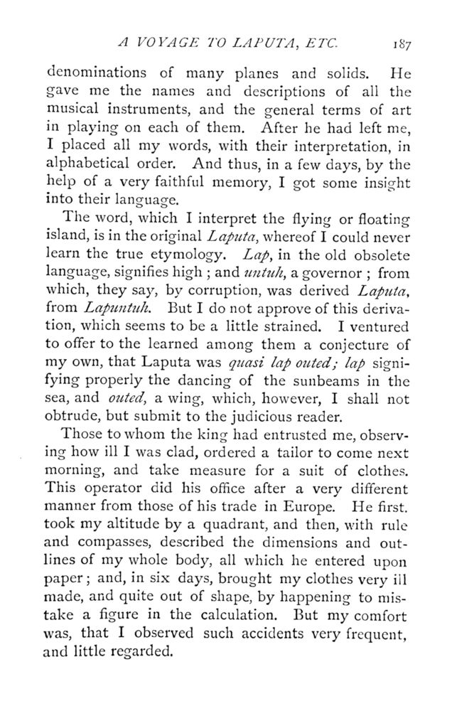 Scan 0235 of Travels into several remote nations of the world by Lemuel Gulliver, first a surgeon and then a captain of several ships, in four parts ..