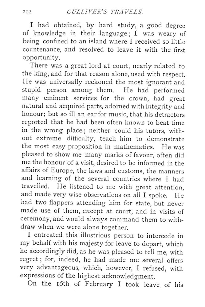 Scan 0250 of Travels into several remote nations of the world by Lemuel Gulliver, first a surgeon and then a captain of several ships, in four parts ..